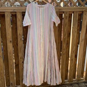 Matta long button front dress